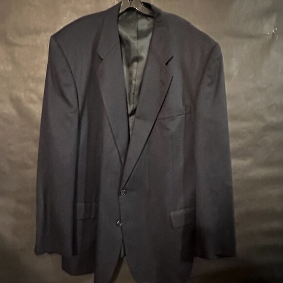 Pierre Balmain Blazer Sports Coat 52L Black Jacket Wool Couture Luxury